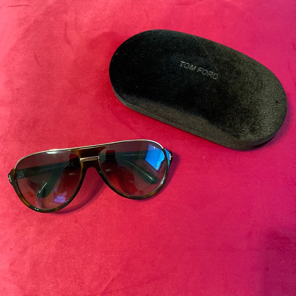 Tom Ford Sunglasses aviator Dimitry TF334 2-2.4 Made in Italy With Case